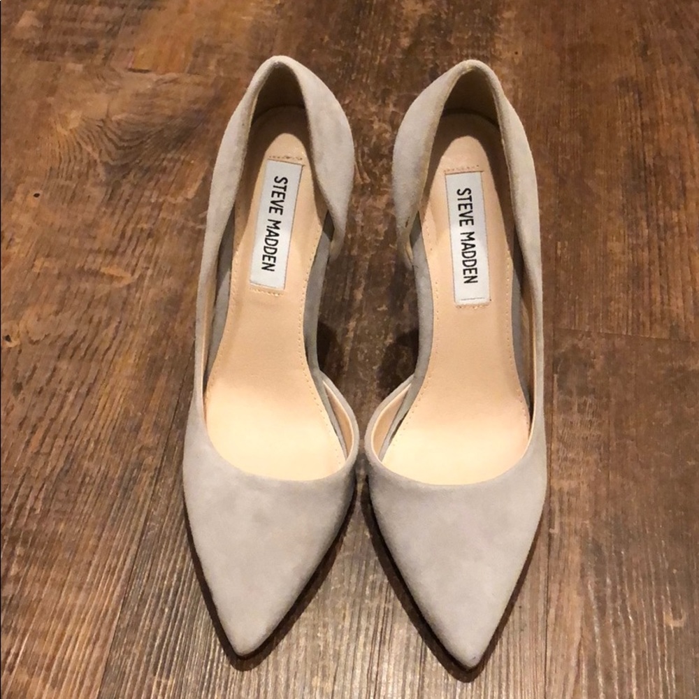 Steve Madden gray heels